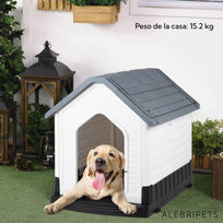 Casa Para Perro Raza Extra Grande 98 x 79 x 97 cm Térmica PlásticoALEBRIHSEXL