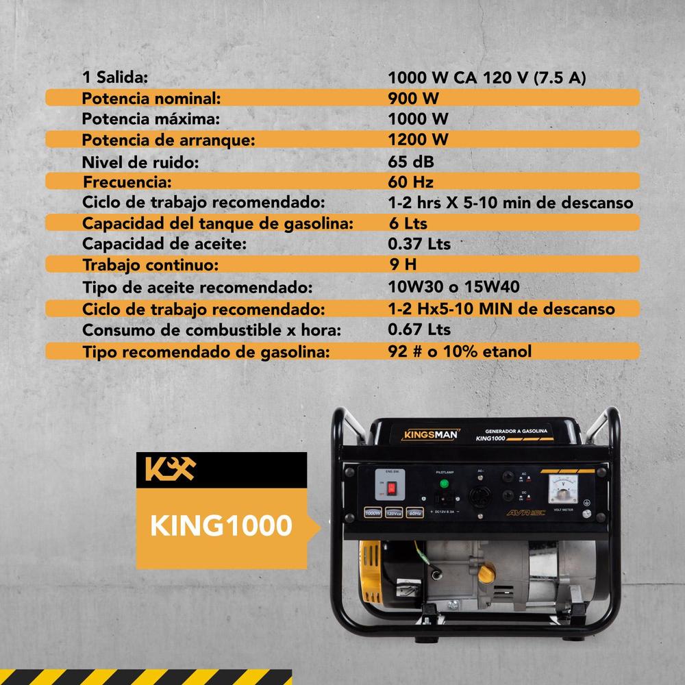 Generador Portatil A Gasolina 110v Corriente Electrica