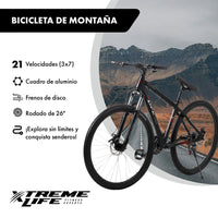 Thumbnail for Bicicleta De Montaña Rodada 26 Acero 21 Vel Freno De Disco