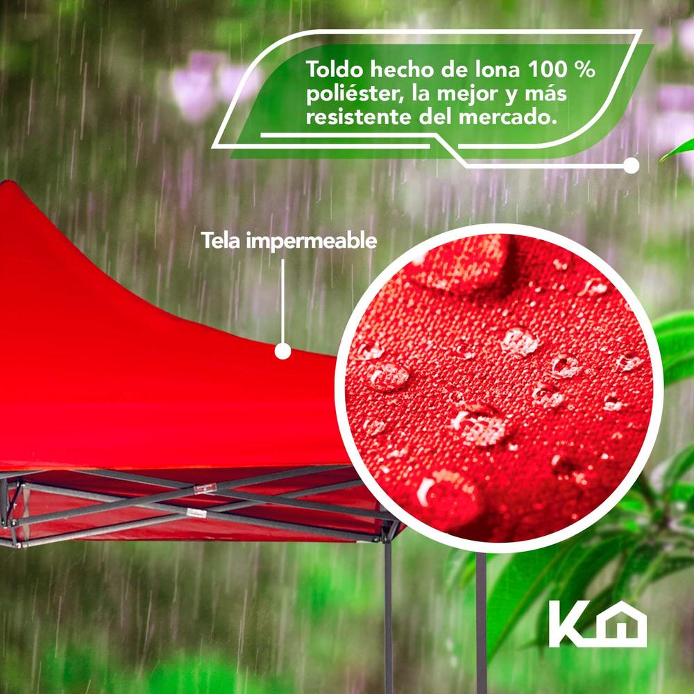 Toldo Carpa Impermeable Plegable De Acero 3x6m Kingsman