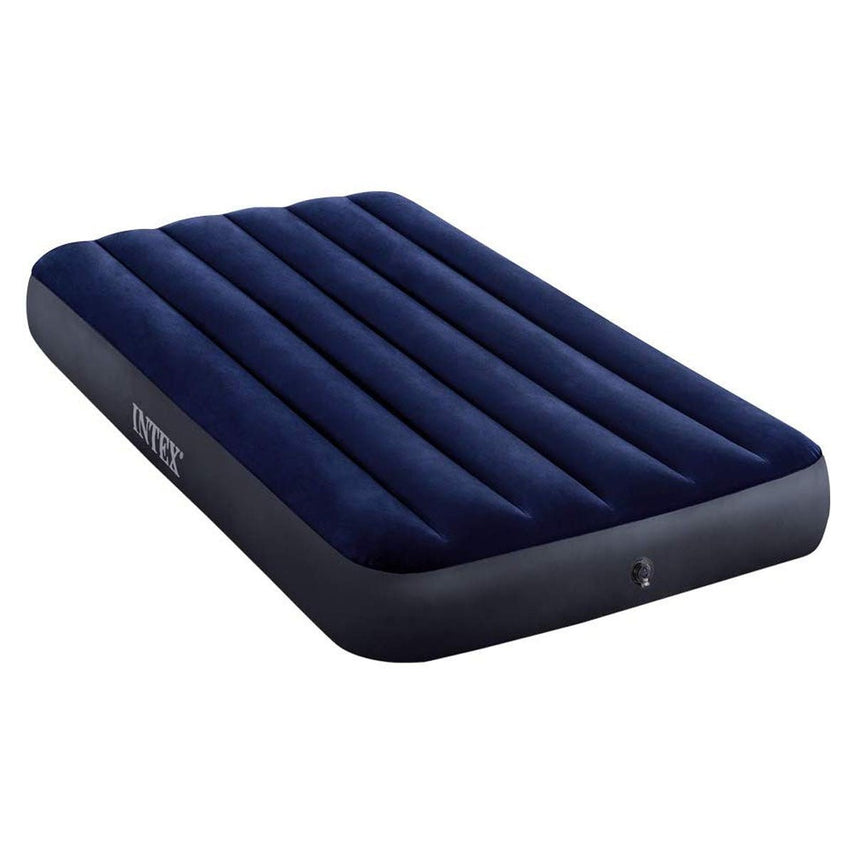 Colchon Cama Campismo Inflable Twin Clasica Azul 1 Per Intex64757-INTEX