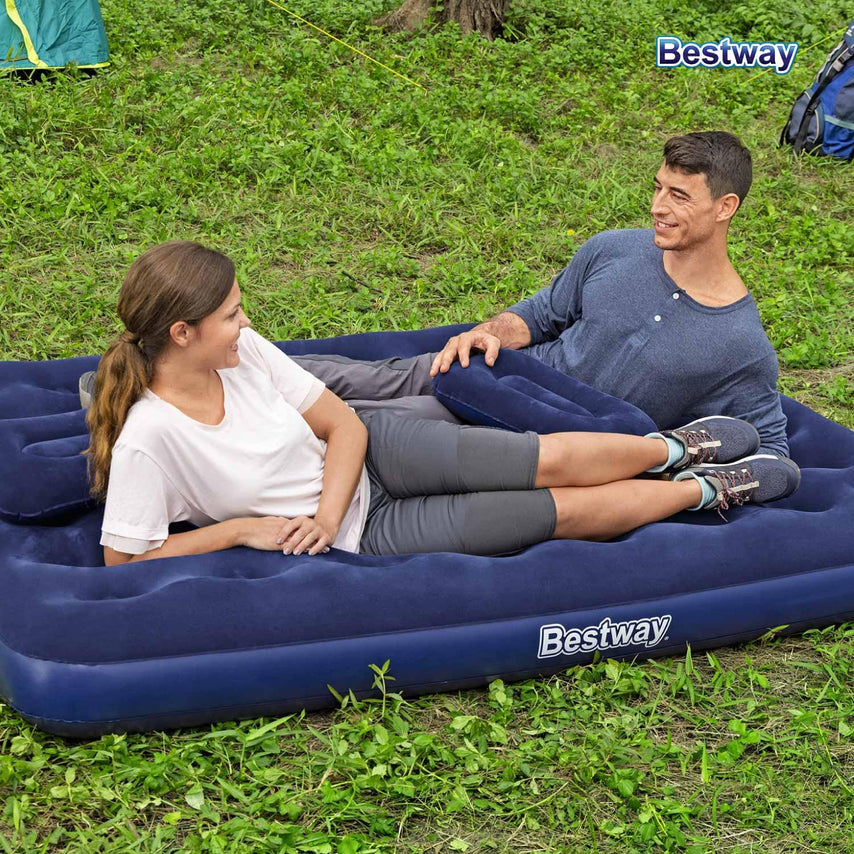 Colchon Cama Queen Inflable Cabeceras Camping 67374 Bestway67374-BEST