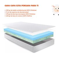 Colchon Individual 100 cm Colchoneta Plegable Con MaletaCP3DREAM100