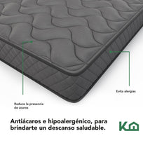 Colchon Individual En Caja 15cm Alto KingsHouseKHCESPIG