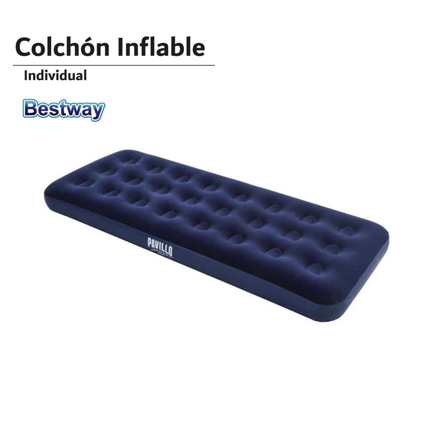 Colchón Inflable Individual Camping Pavillo Azul Modelo 67000 Bestway67000-BEST