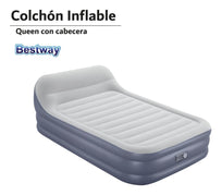 Colchón Inflable Queen Tritech con Cabecera y Bomba 226x152x84 cm 67924 Bestway67924-BEST