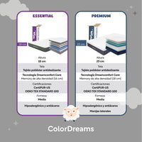 Thumbnail for Colchón Matrimonial En Caja Essential Memory Foam 135x190x18 cm ColorDreams