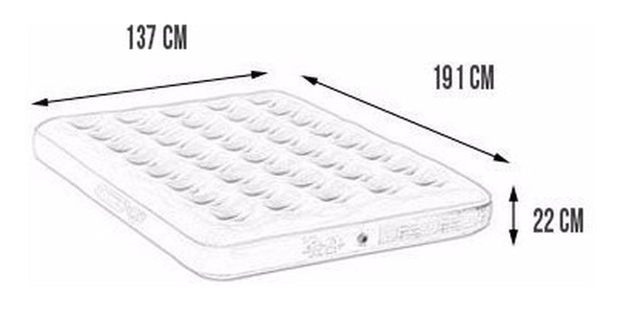 Colchon Matrimonial Go Para Camping Con Bomba De Pie