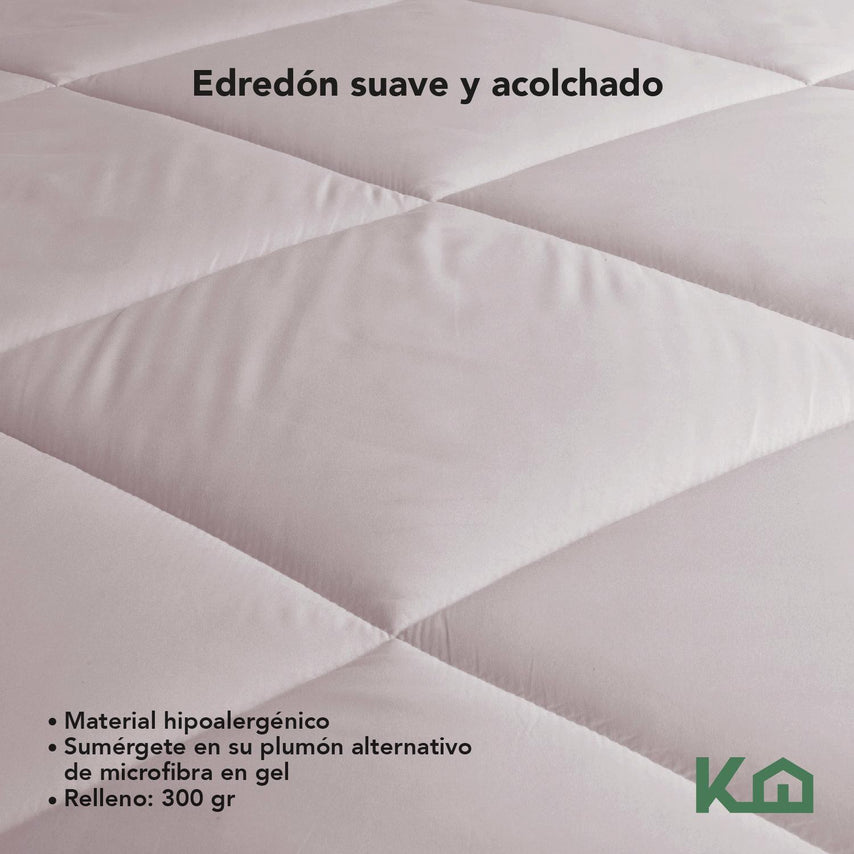 Colchón Matrimonial Memory + Juego De Sábanas + Edredón 5 PzKITDOUBLEGW