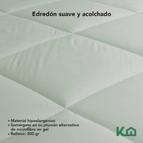 Colchón Matrimonial Memory + Juego De Sábanas + Edredón 5 PzKITDOUBLEGW