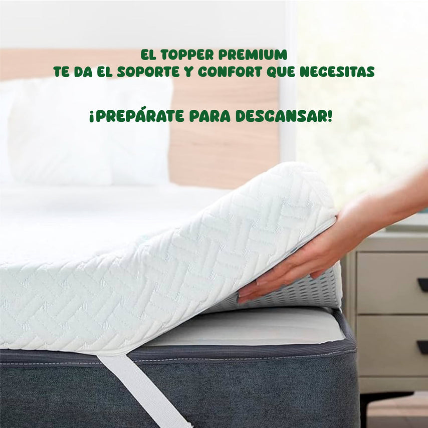 Colchoneta Cubre Colchon Topper Memory Foam 5cm IndividualTOPDREAM1I