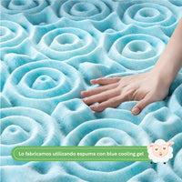 Thumbnail for Colchoneta Topper Cubrecolchon Individual Memory Foam 5cm