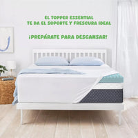 Thumbnail for Colchoneta Topper Cubrecolchon Individual Memory Foam 5cm