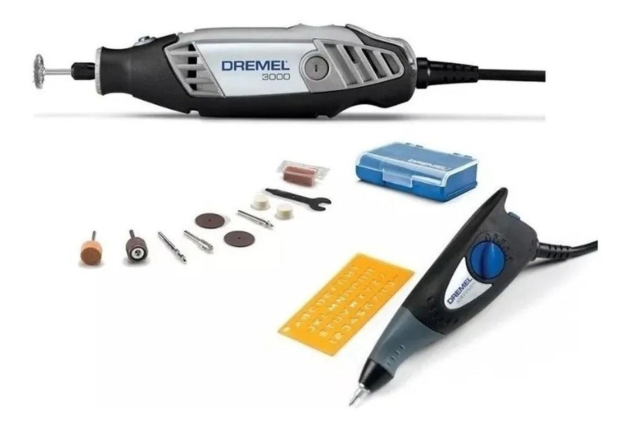 Combo Mototool 3000 Con 10 Acces + Engraver Grabador Dremel