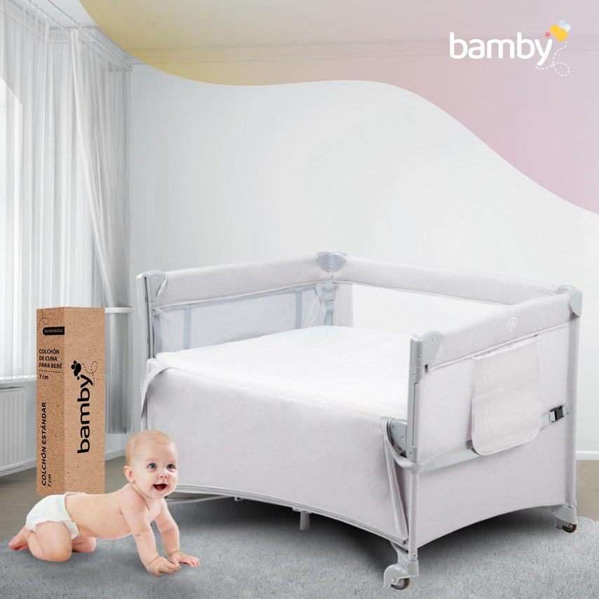 Corral Colecho Bebe Plegable Con Colchon Impermeable ViajeCOMBO-BAMBYD-5