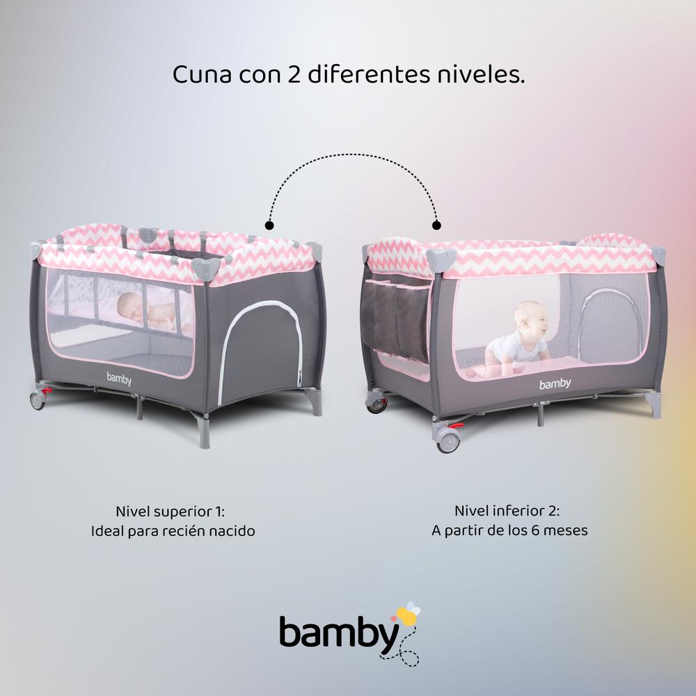 Cuna Corral Para Bebe Plegable Mosquitero Cambiador Juguete