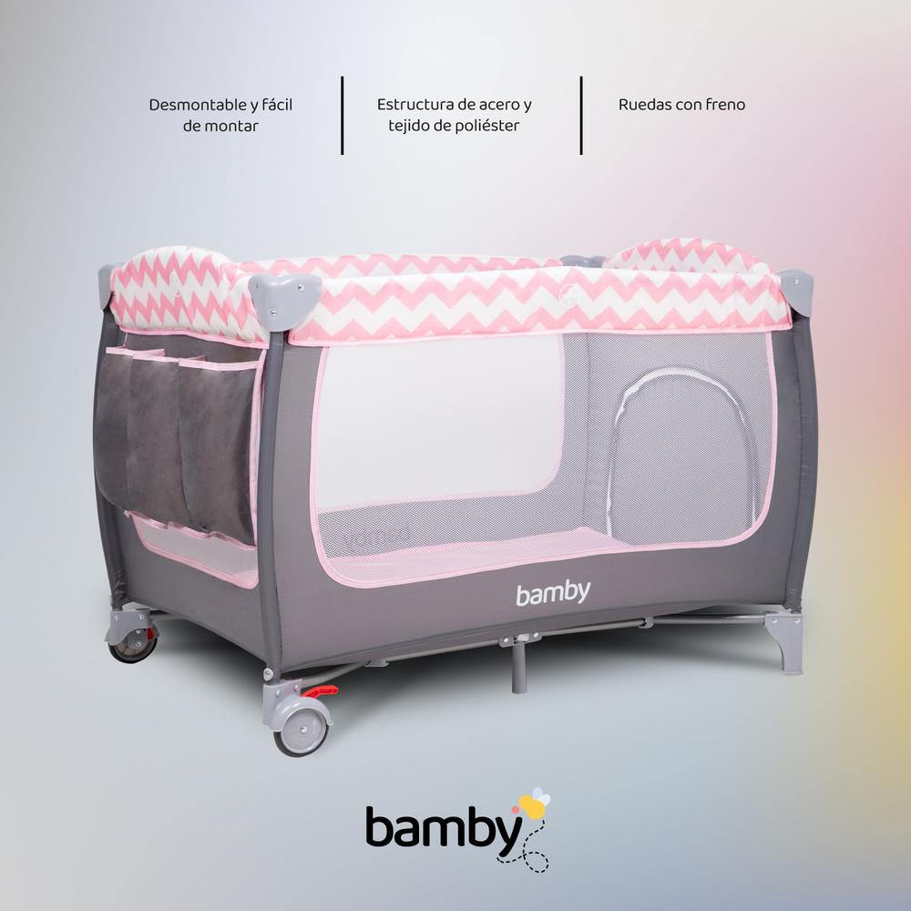 Cuna Corral Para Bebe Plegable Mosquitero Cambiador Juguete