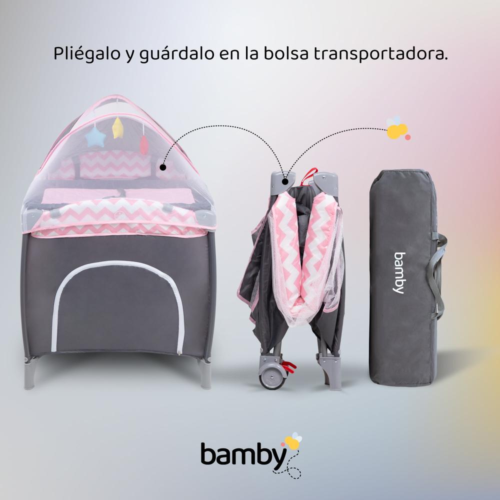 Cuna Corral Para Bebe Plegable Mosquitero Cambiador Juguete