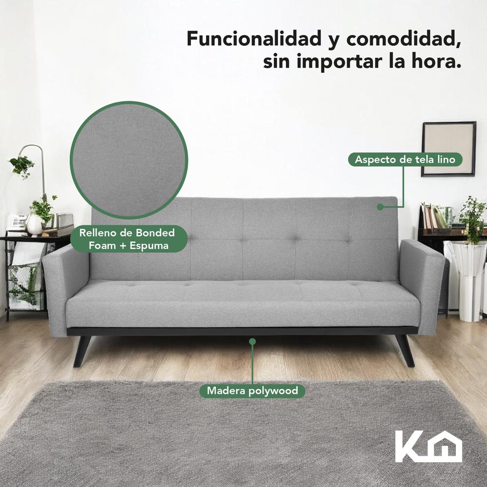 Sofá Cama Reclinable Silla Convertible Sillón Sala Moderna