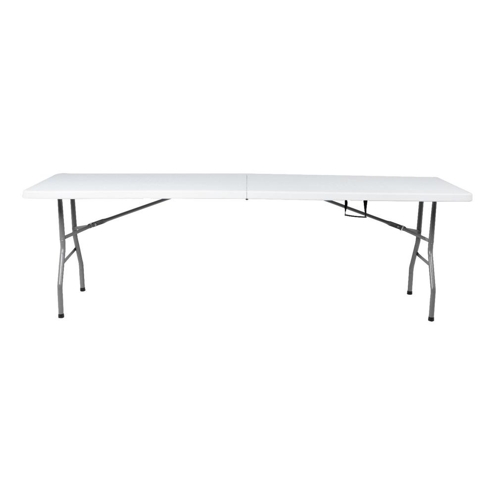 Mesa Plegable 240cm Portatil Portafolio Fiesta Jardin Hogar