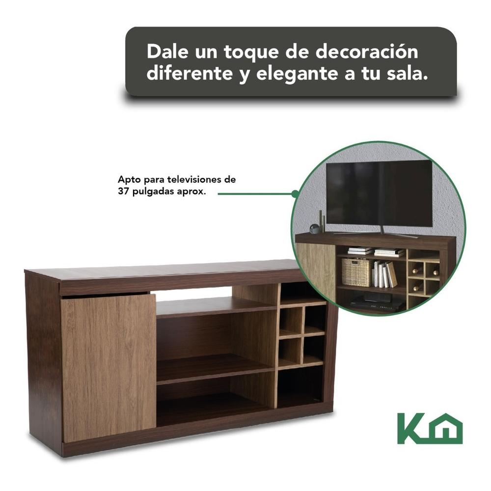 Rack Mueble para TV Cafe con Crema Grosor 15 mm 70x136x38 cm RK100