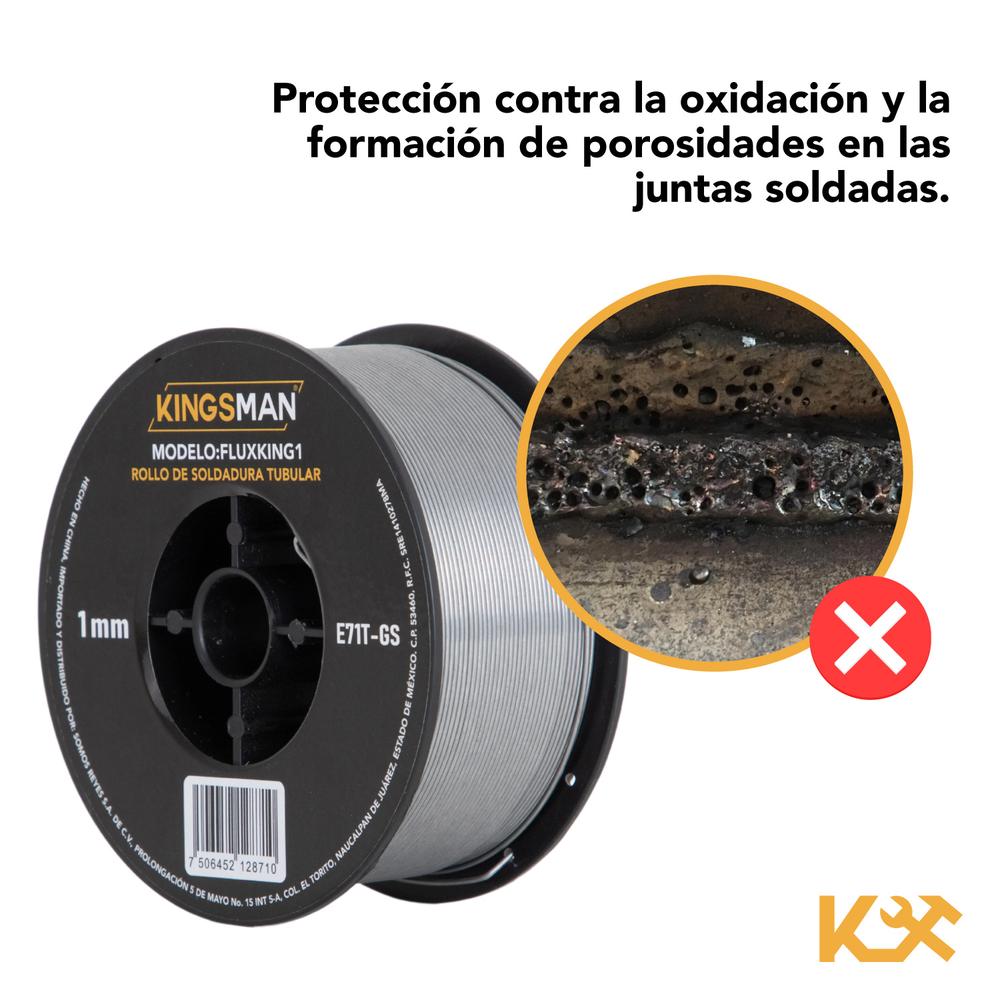 Soldadura Microalambre Para Soldar Rollo 1kg 1mm Sin Gas