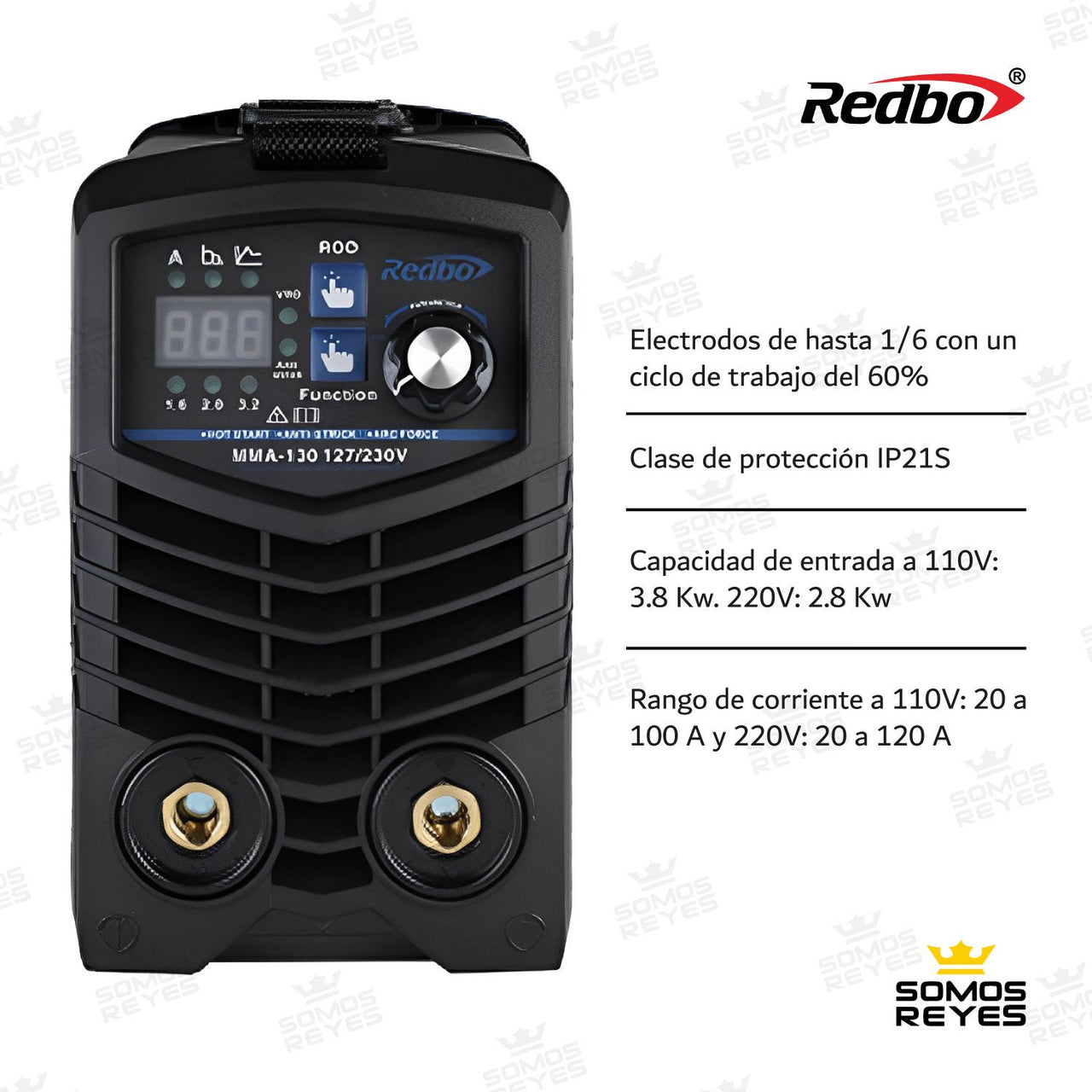 Soldadora Inversora Redbo Mma 130 Mini + Careta Electronica