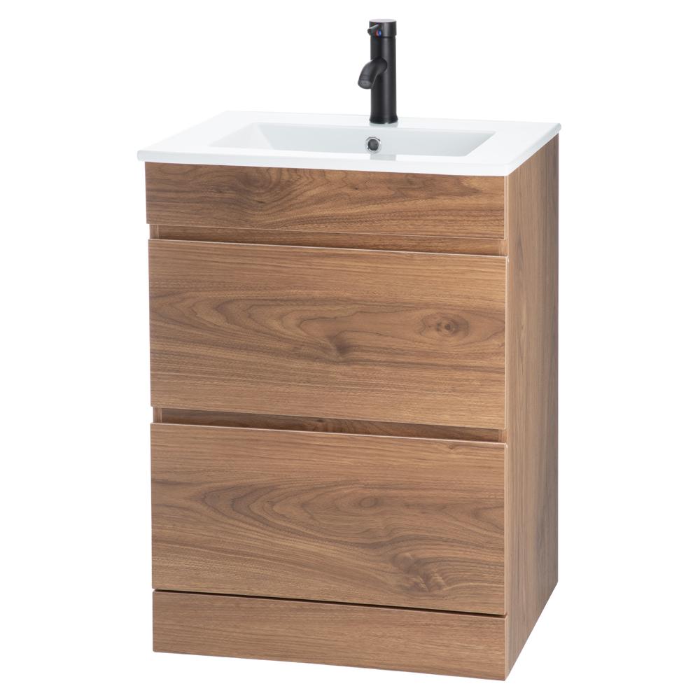 Mueble Gabinete Para Baño Lavamanos Lavabo Ovalín 2 Cajones