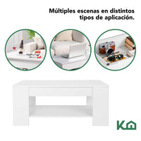 Thumbnail for Mesa de Centro Elevable De Madera Con Compartimento Oculto