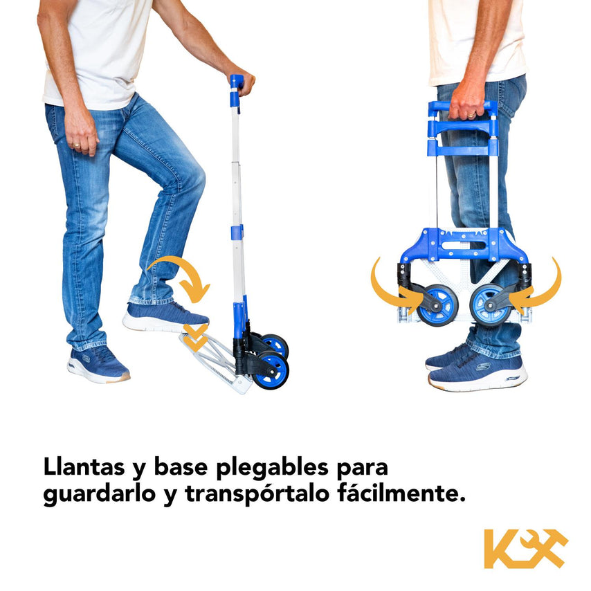 Diablito de Carga Extensible Carrito Plegable 100kg KingsmanKINGDIPLE120