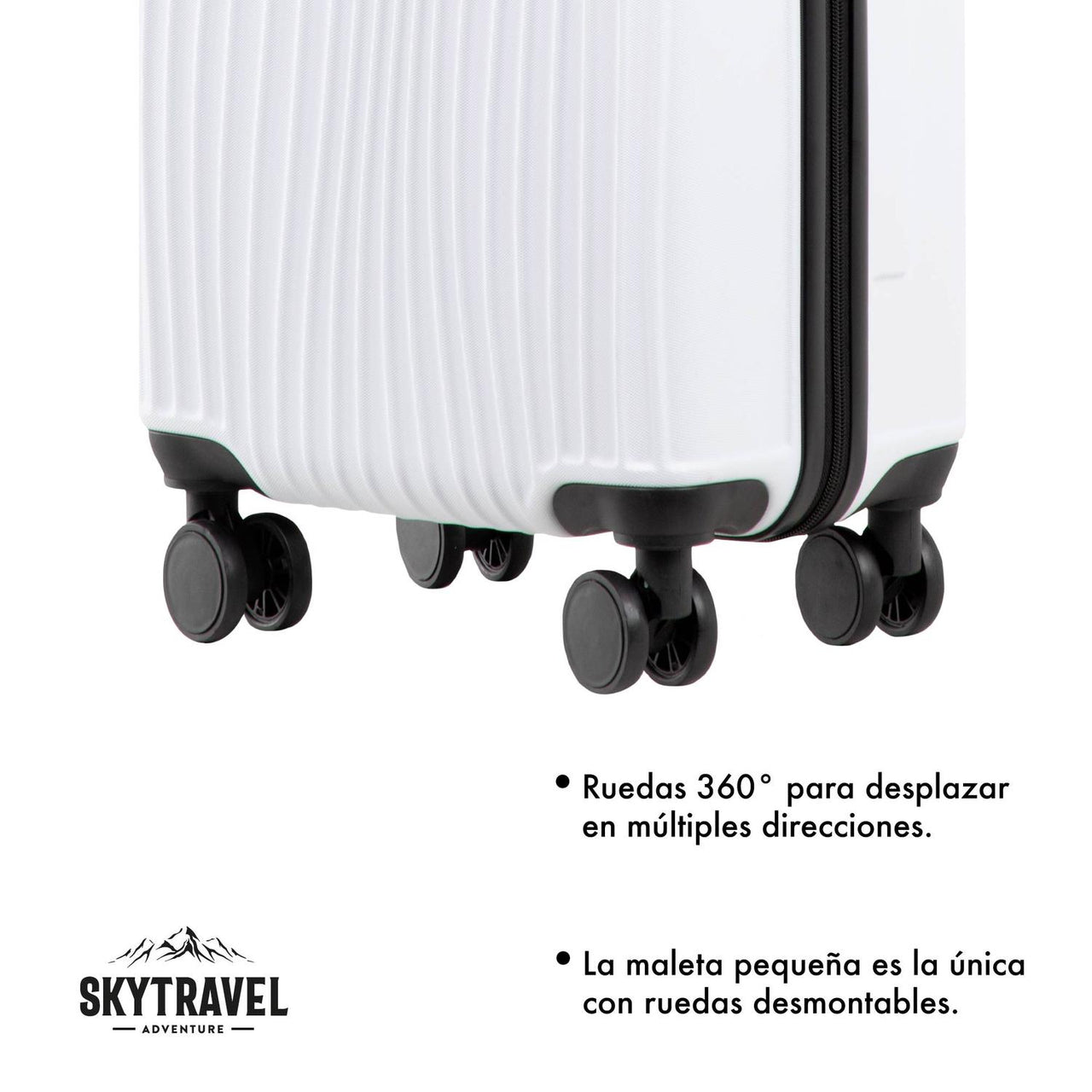 Set De 4 Maletas Para Viaje Con Ruedas Rigidas Alta Calidad