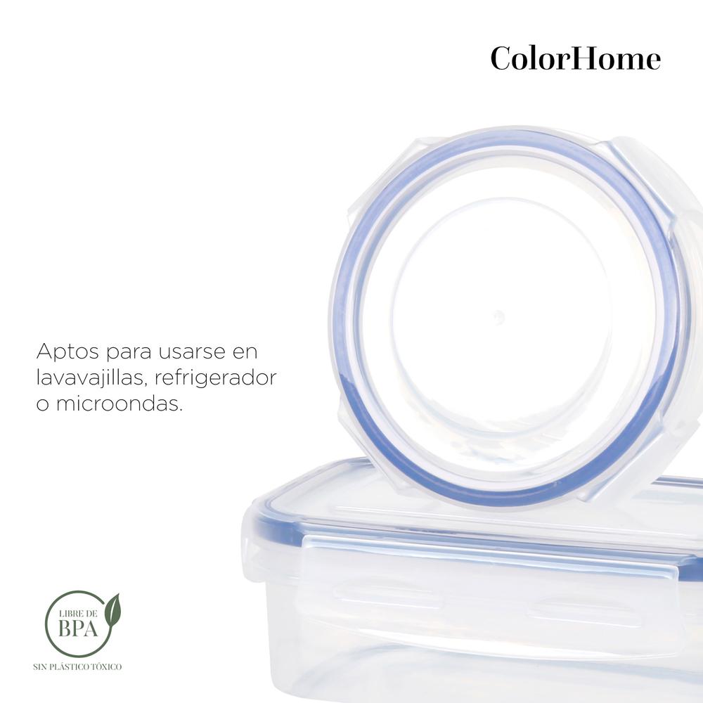 Set Contenedores Hermeticos Plastico Para Almacenar 12 Pzas