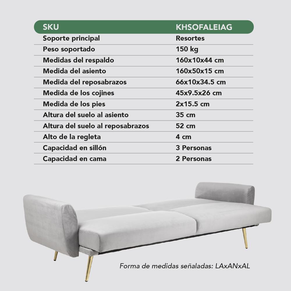 Sofá Cama Silla Sillón Plegable Sala Moderna Velvet + Cojín