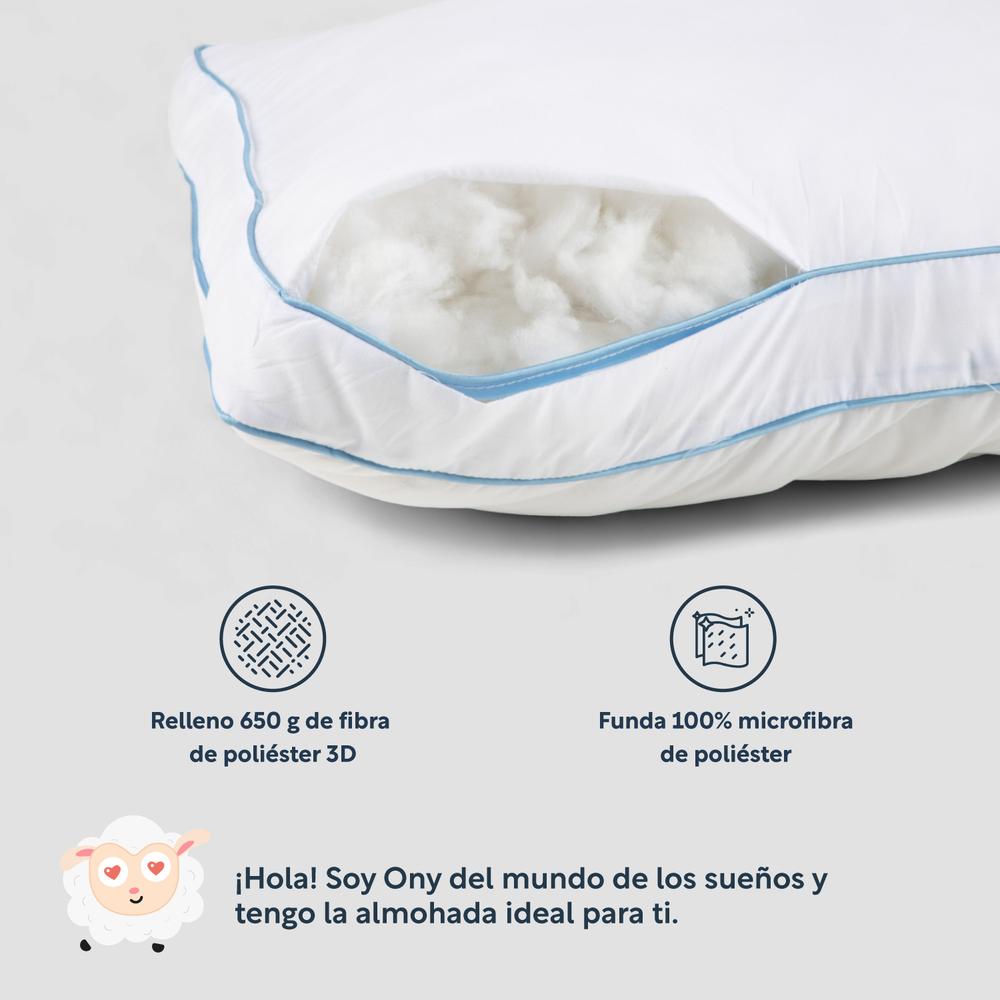 Colchón Individual Memory Foam + Almohadas Poliéster Set 3Pz