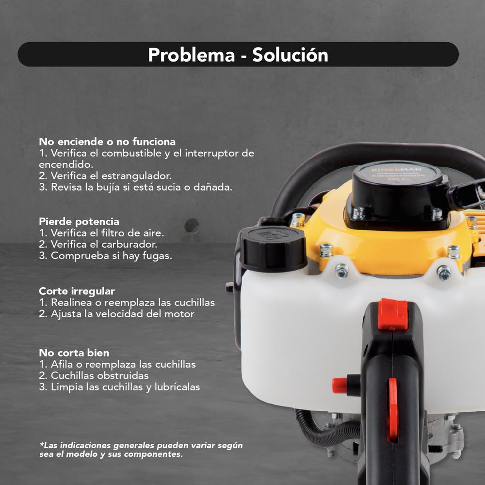 Cortasetos A Gasolina De 23 Pulgadas 22.5 CC Motor 2 Tiempos