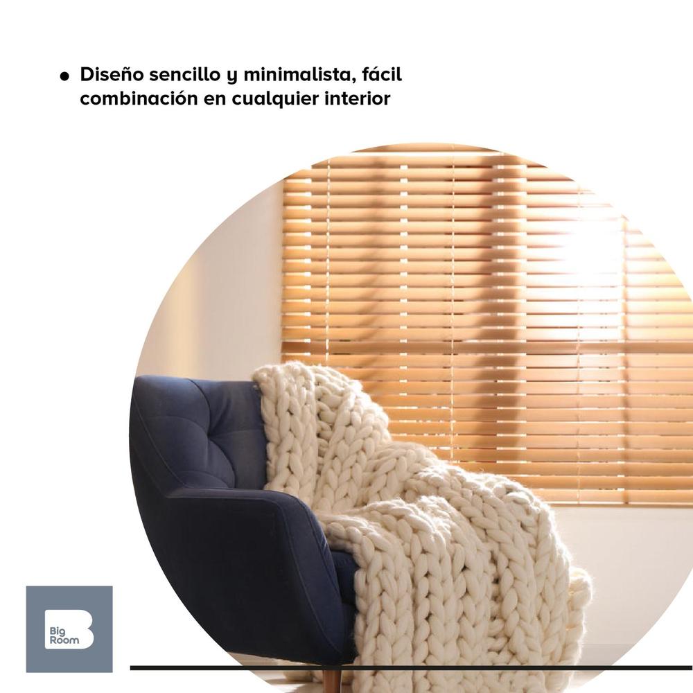 Persiana Horizontal Enrollable Pvc 160x120 Ajustable Moderna