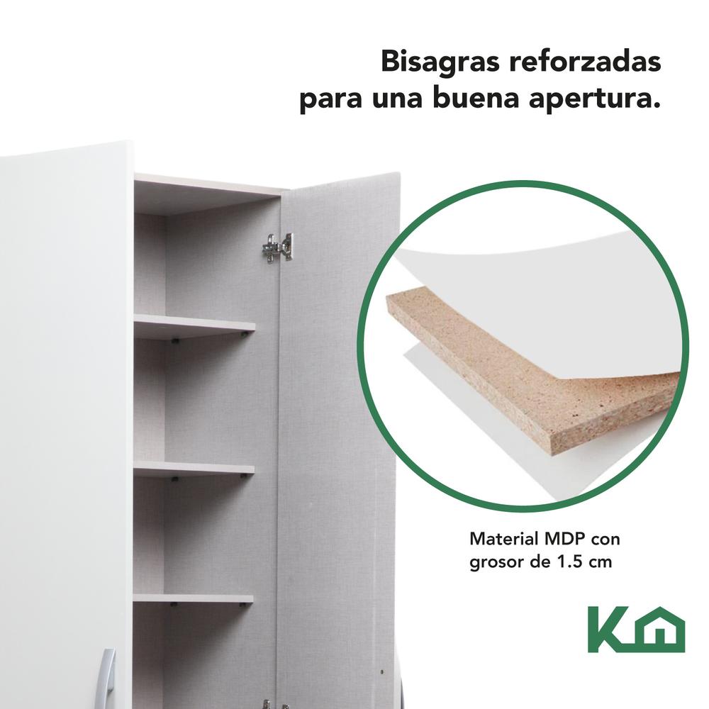 Mueble Armario Closet Multiuso 2 Puertas + Estantes Mdp Casa