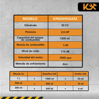 Thumbnail for Motoperforadora Ahoyadora A Gasolina 3 Barrenas 52 CC 2.5 HP