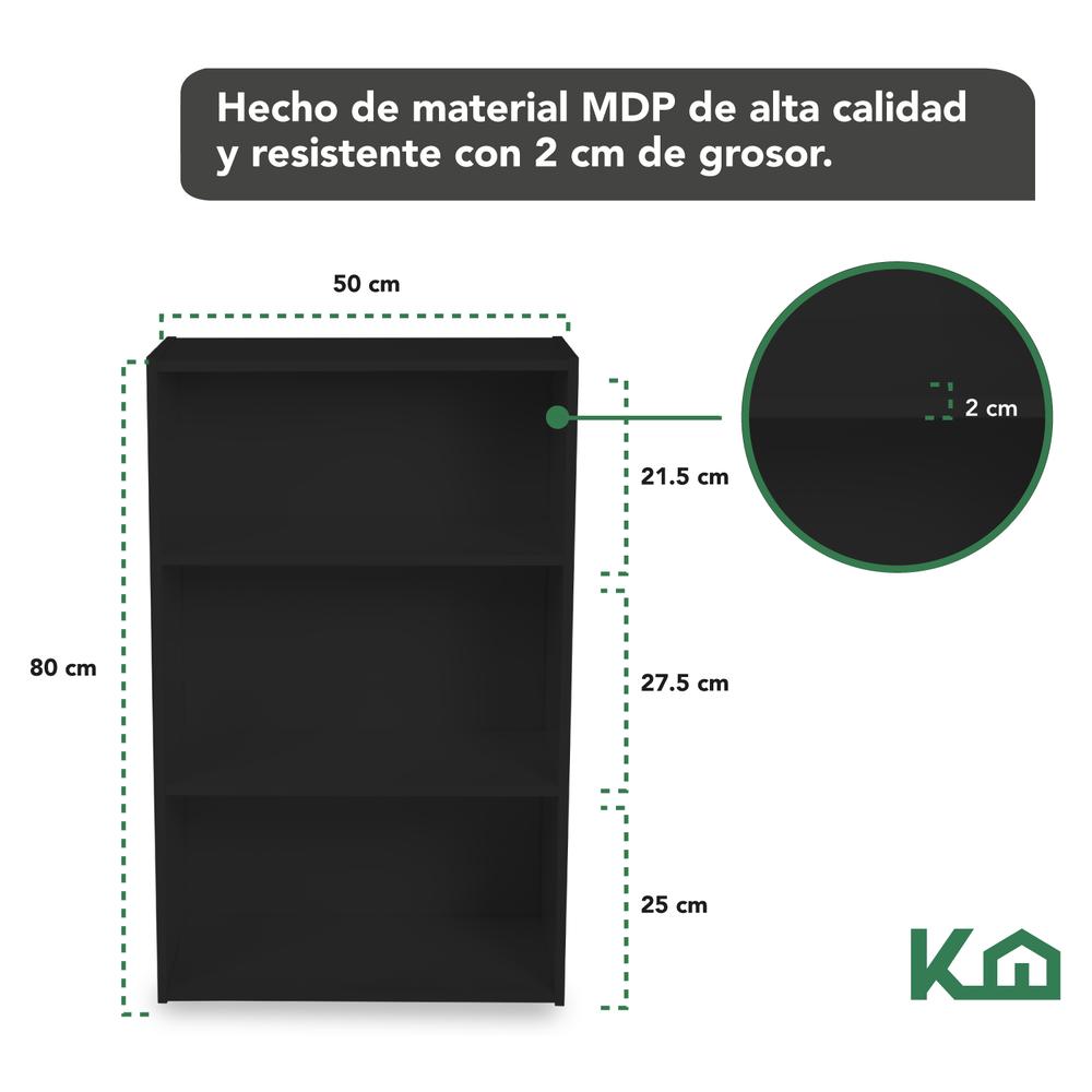 Combo Escritorio + Estante 3 Niveles + Estante Casa Oficina