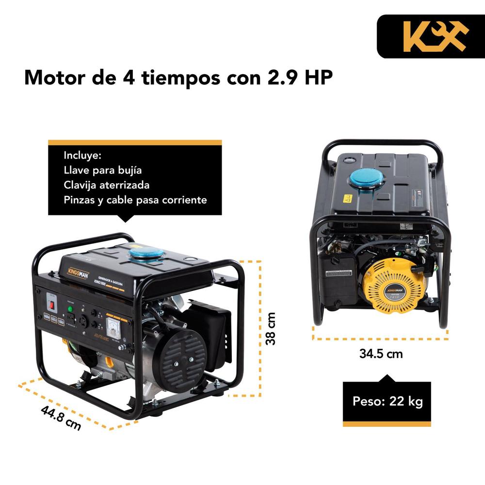 Generador Portatil A Gasolina 110v Corriente Electrica