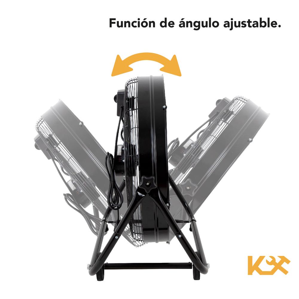 Ventilador De Piso Industrial 24 Pulgadas Aluminio Kingsman