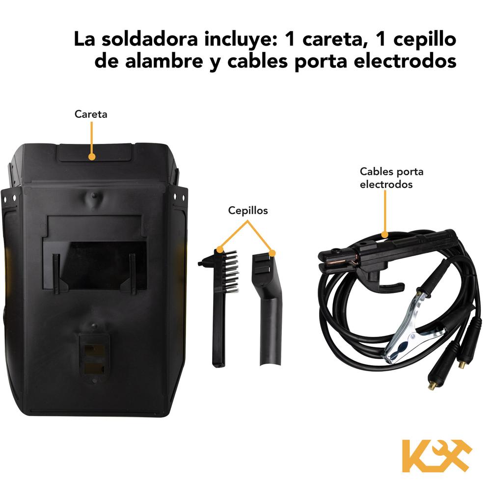 Soldadora Inverter 110-220V C/ Careta y Escuadras Magneticas