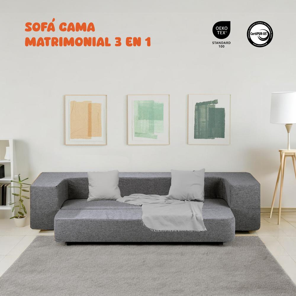 Sillón Plegable Sofá Cama Matrimonial Convertible Colchoneta