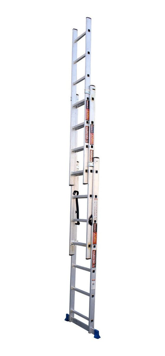 Escalera Convertible Tipo Tijera Extensión Plegable Peldaños Modelo 706605