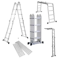 Escalera Multiposiciones De Aluminio 4.5 Metros 16 PeldañosKMEM45