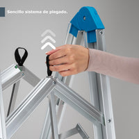 Thumbnail for Escalera Plegable Aluminio 4 Escalones Fold A Step Portátil