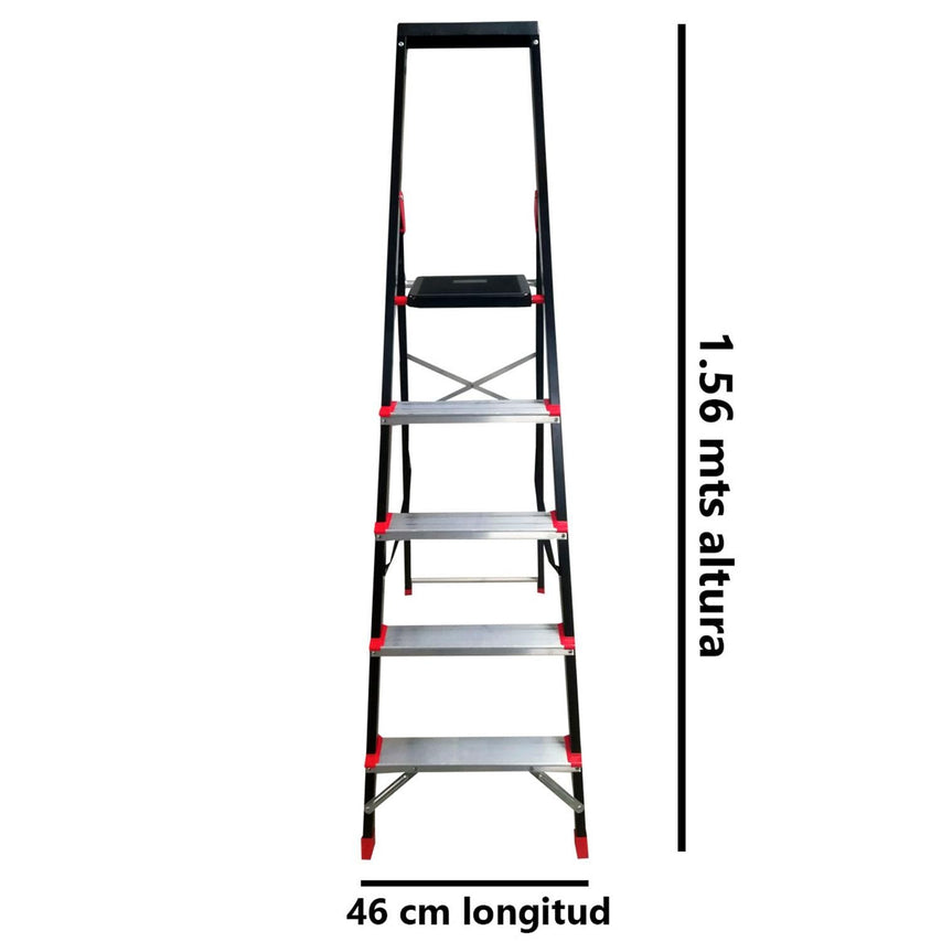 Escalera Tijera Aluminio Cuerpo de Acero + Foco Smart IgotoCOMBO-IGOTO-05