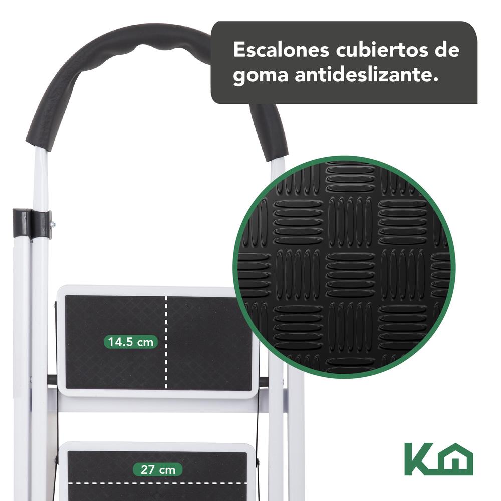 Escalera Tubular Plegable Taburete Acero 2 Escalones RY-M2 KingsHouse