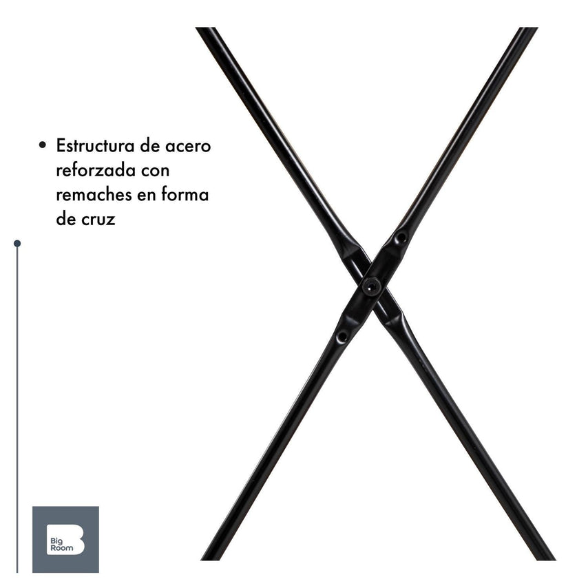 Escritorio Con 2 Repisas Madera Estructura Metal MinimalistaHJRP7M280001