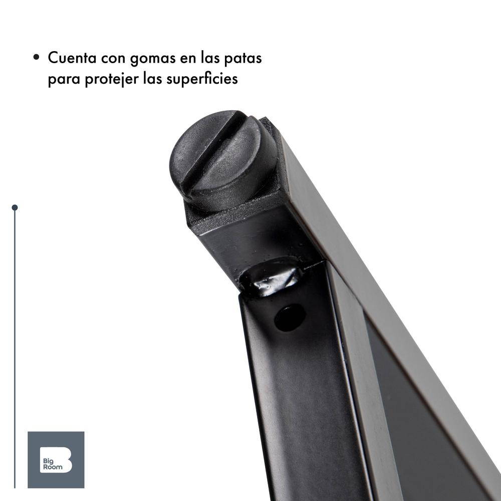 Escritorio Con 3 Repisas Madera Estructura Metal Minimalista